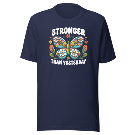 Stronger Than Yesterday Bohemian Butterfly - Boho Tee - Inspirational T-Shirt - Boho Tee - T-Shirt T-Shirt - Women Tee