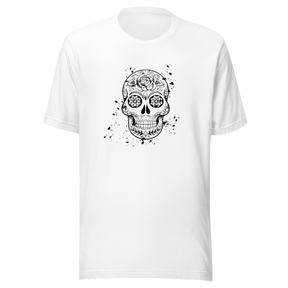 psychedelic-skull-black-and-white-skull-tee-psychedelic-t-shirt-halloween-tee-gift-t-shirt-cool-tee#color_white