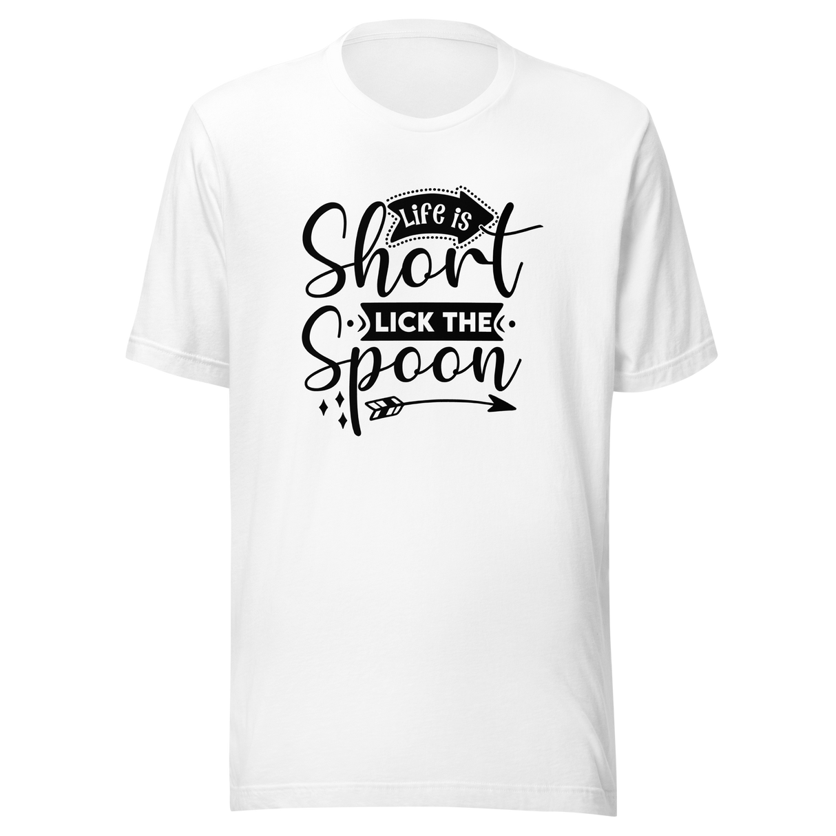 life-is-short-lick-the-spoon-baking-tee-cooking-t-shirt-kitchen-tee-inspirational-t-shirt-life-tee#color_white