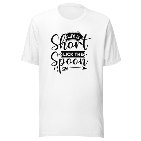 life-is-short-lick-the-spoon-baking-tee-cooking-t-shirt-kitchen-tee-inspirational-t-shirt-life-tee#color_white