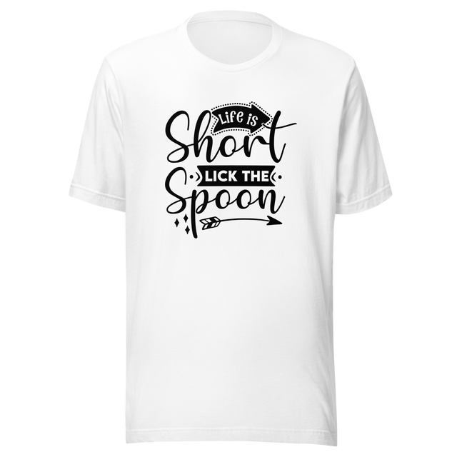 life-is-short-lick-the-spoon-baking-tee-cooking-t-shirt-kitchen-tee-inspirational-t-shirt-life-tee#color_white