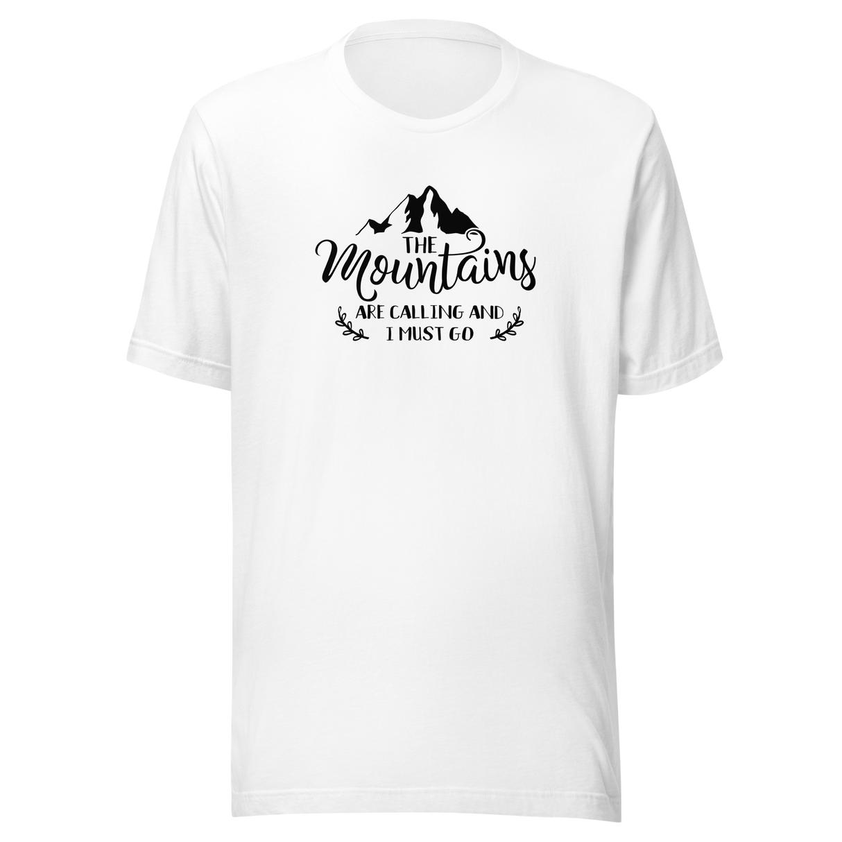 the-mountains-are-calling-and-i-must-go-mountain-tee-hiking-t-shirt-camping-tee-outdoors-t-shirt-travel-tee#color_white