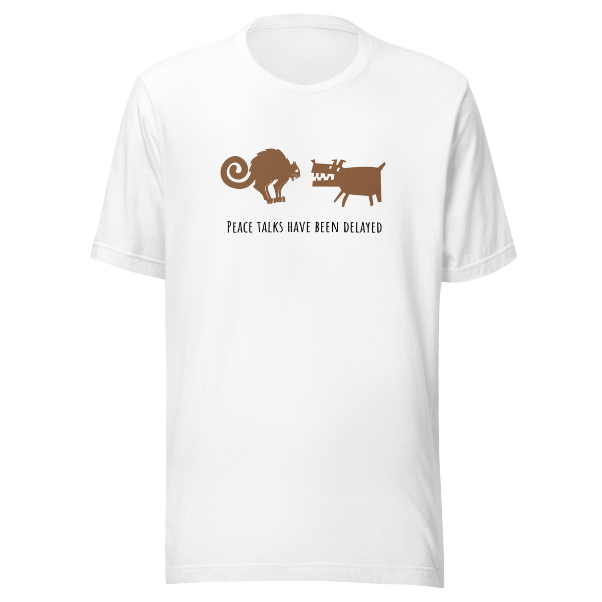 peace-talks-have-been-delayed-cat-tee-dog-t-shirt-peace-tee-cat-lover-t-shirt-dog-lover-tee#color_white