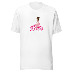 lady-in-pink-dress-riding-pink-bicycle-bicycle-tee-bike-t-shirt-lady-tee-gift-t-shirt-mom-tee#color_white