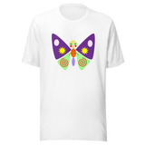 psychedelic-colorful-butterfly-butterfly-tee-nature-t-shirt-butterflies-tee-cool-t-shirt-outdoors-tee#color_white