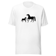 two-horses-horse-tee-silhouette-t-shirt-animal-tee-farm-t-shirt-equestrian-tee#color_white