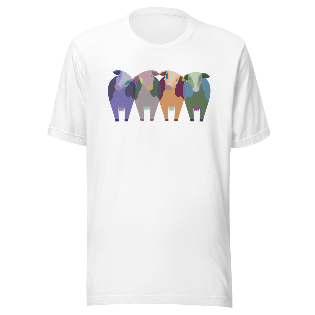 four-cows-standing-beside-each-other-watercolor-cow-tee-animal-t-shirt-farm-tee-farm-t-shirt-life-tee#color_white