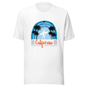 california-surfer-rider-life-is-freedom-california-tee-good-vibes-t-shirt-beach-tee-t-shirt-tee#color_white
