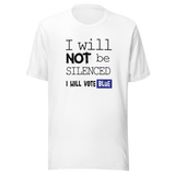 i-will-not-be-silenced-i-will-vote-blue-vote-blue-tee-wake-up-t-shirt-democrat-tee-t-shirt-tee#color_white