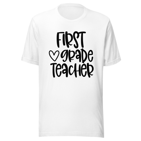 first-grade-teacher-first-grade-tee-teacher-t-shirt-kids-tee-t-shirt-tee#color_white