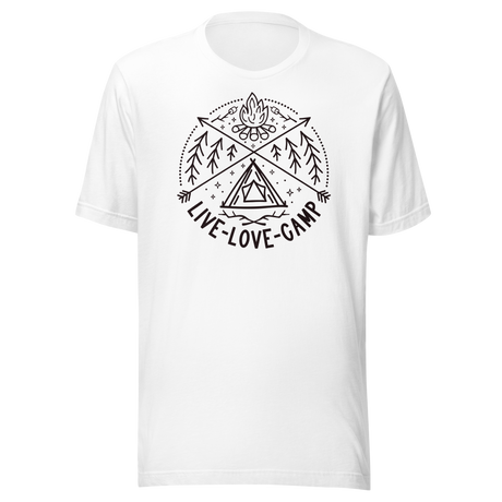 Live Love Camp - Travel Tee - Outdoors T-Shirt - Travel Tee - Adventure T-Shirt - Camping Tee