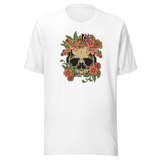 roses-and-skull-life-tee-outdoors-t-shirt-life-tee-feminine-t-shirt-edgy-tee#color_white