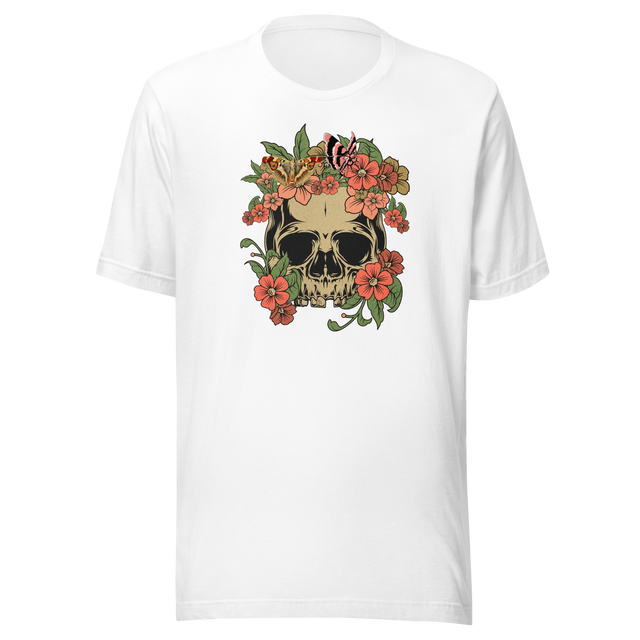 roses-and-skull-life-tee-outdoors-t-shirt-life-tee-feminine-t-shirt-edgy-tee#color_white