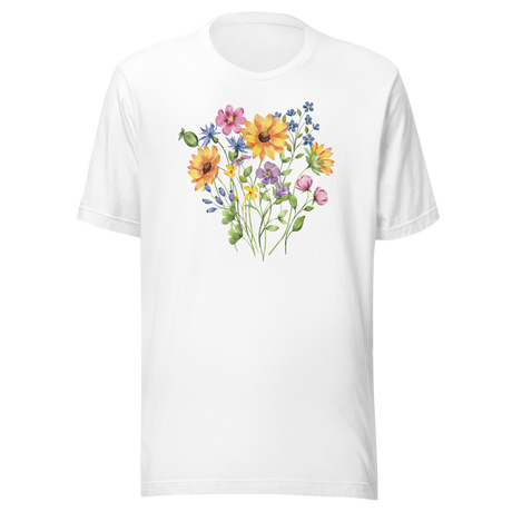 sunflowers-wildflowers-flowers-tee-sunflower-t-shirt-wildflower-tee-floral-t-shirt-bloom-tee#color_white