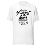 I'm The Youngest Sister Rules Don't Apply To Me - Life Tee - Family T-Shirt - Sisterhood Tee - Rebellion T-Shirt - Empowerment Tee