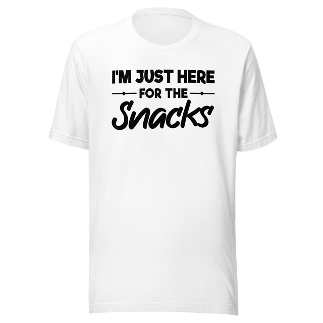 im-just-here-for-the-snacks-food-tee-life-t-shirt-foodie-tee-snacks-t-shirt-yummy-tee-1#color_white