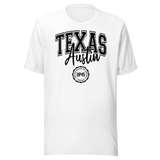 austin-texas-united-states-of-america-1845-states-tee-travel-t-shirt-austin-tee-texas-t-shirt-freedom-tee#color_white