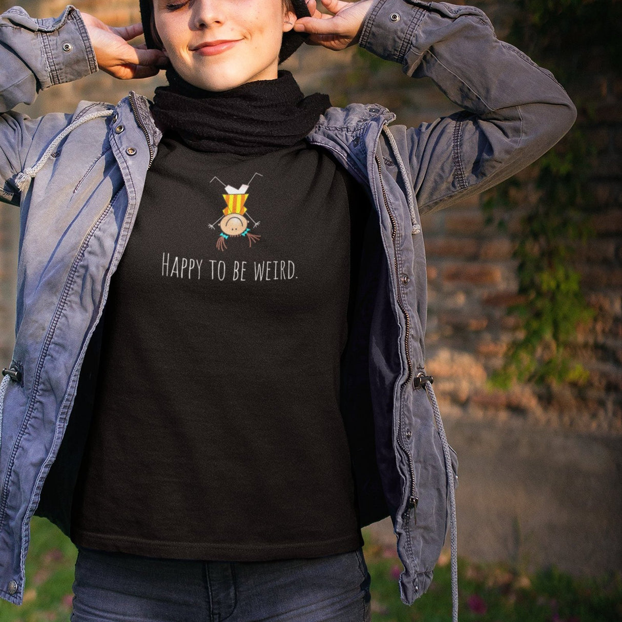 happy-to-be-weird-happy-tee-trending-t-shirt-quote-tee-inspirational-t-shirt-lgbt-tee#color_black