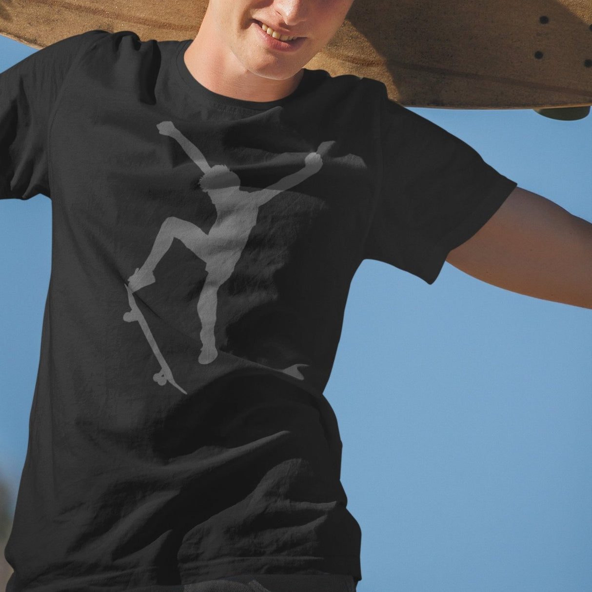 skateboarder-silhouette-skater-tee-skateboard-t-shirt-skate-tee-sports-t-shirt-skate-park-tee#color_black