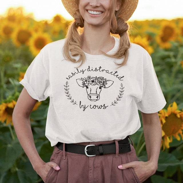 easily-distracted-by-cows-cow-tee-longhorn-t-shirt-steer-tee-farm-animal-t-shirt-texas-tee#color_white