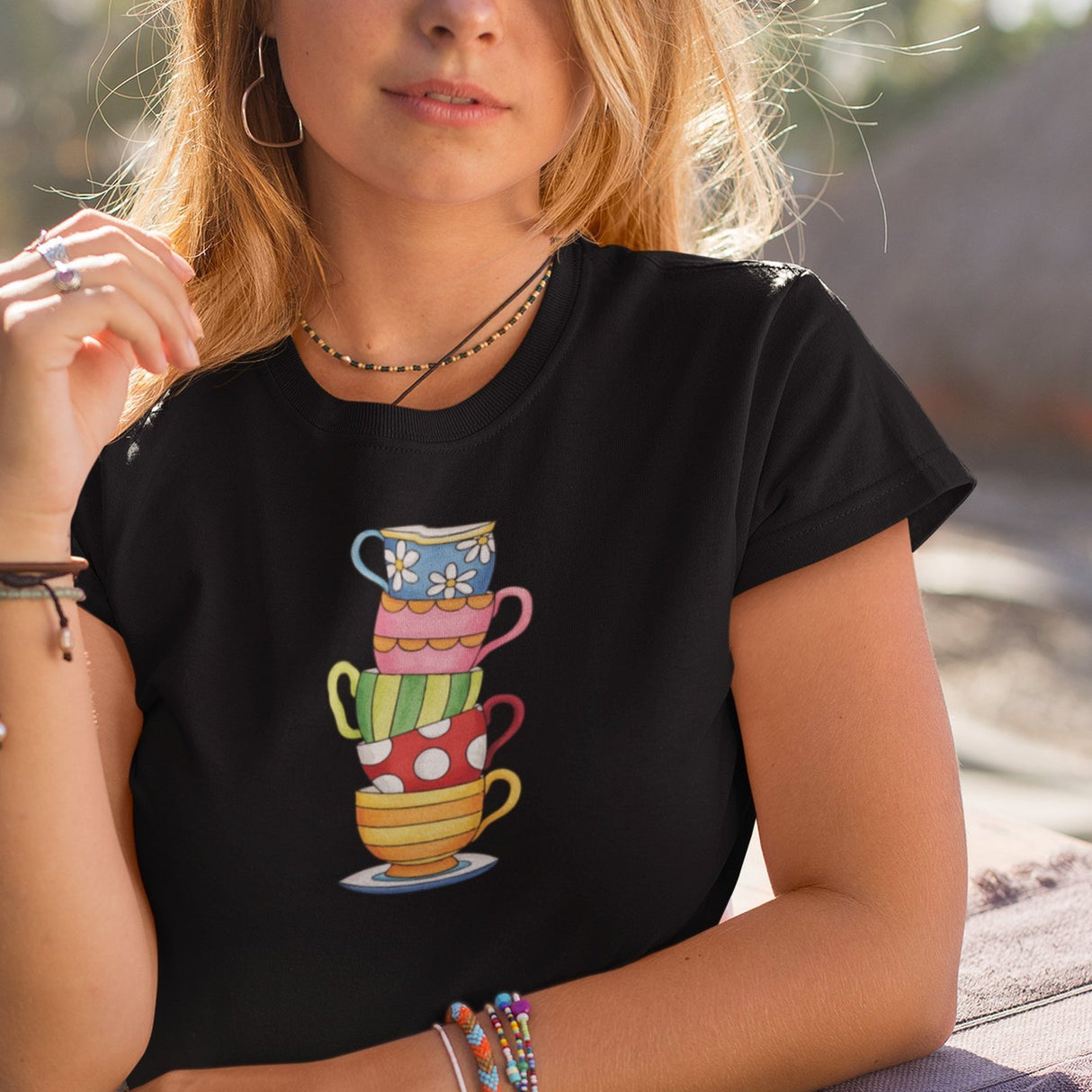 stack-of-colorful-coffee-cups-coffee-tee-cup-t-shirt-tea-tee-coffe-lover-t-shirt-gift-tee#color_black