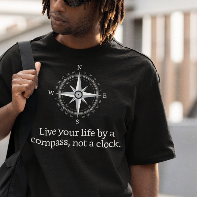 live-by-the-compass-not-by-the-clock-live-by-compass-tee-compass-t-shirt-explore-tee-t-shirt-tee#color_black