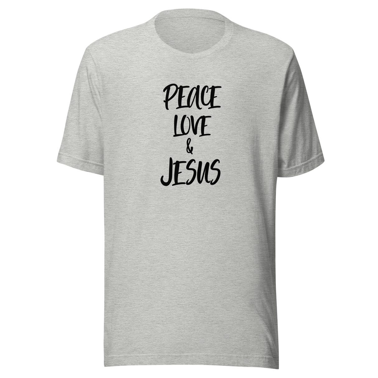peace-love-and-jesus-jesus-tee-peace-t-shirt-christian-tee-faith-t-shirt-religious-tee#color_athletic-heather
