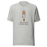 smile-and-leave-your-worries-behind-smile-tee-happy-t-shirt-worries-tee-inspirational-t-shirt-motivational-tee#color_athletic-heather