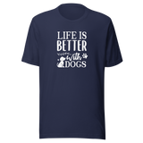 life-is-better-with-dogs-dog-tee-dog-t-shirt-canine-tee-dog-lover-t-shirt-dog-mom-tee#color_navy