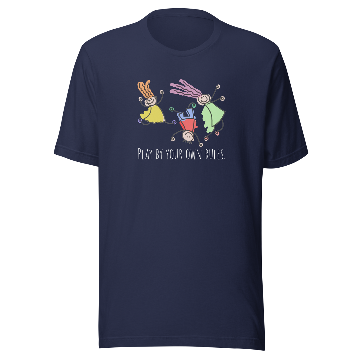 play-by-your-own-rules-achieve-tee-dreams-t-shirt-attitude-tee-inspirational-t-shirt-motivational-tee-1#color_navy