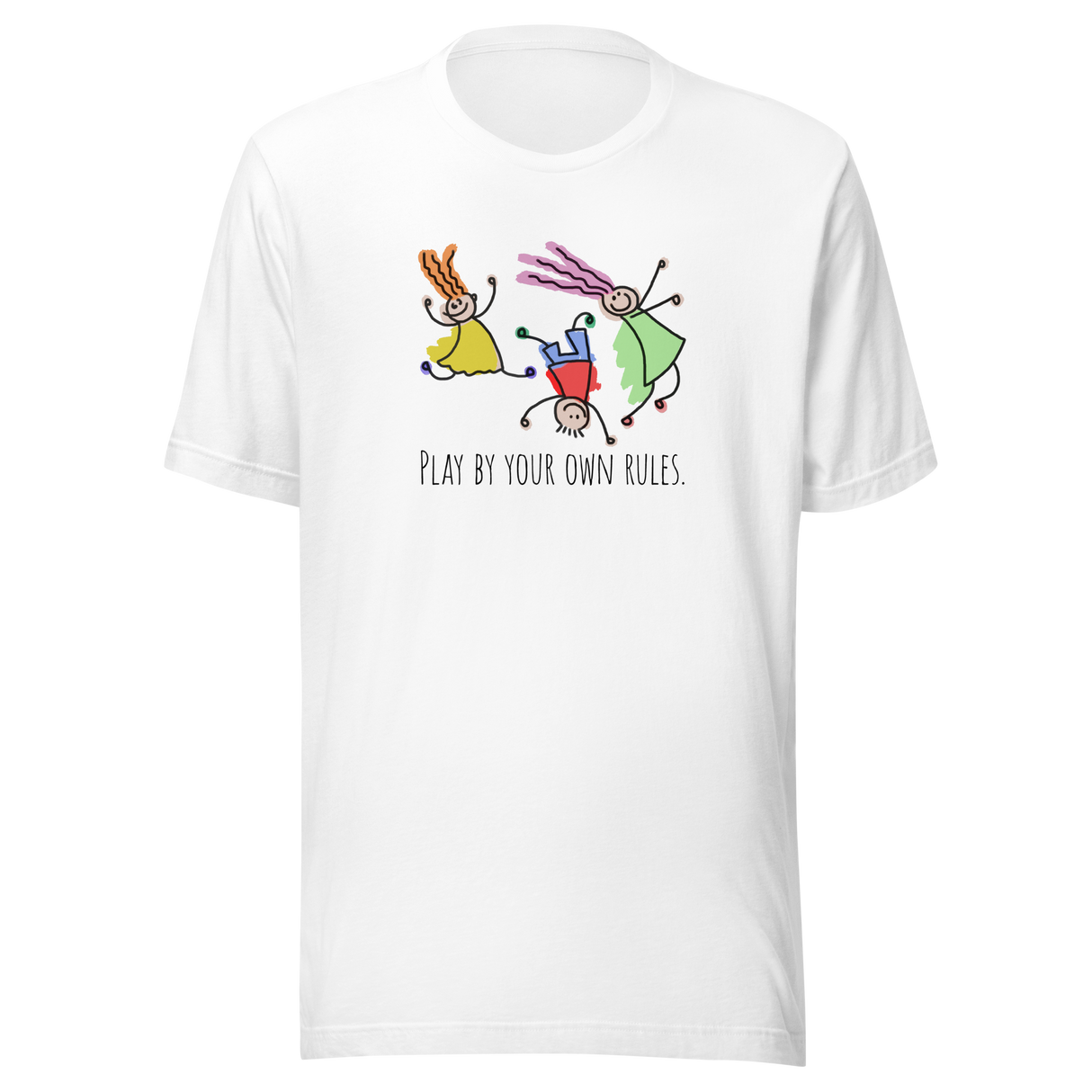 play-by-your-own-rules-achieve-tee-dreams-t-shirt-attitude-tee-inspirational-t-shirt-motivational-tee-1#color_white